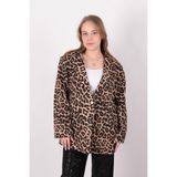 Aynaz 140041 Kadın Leoparlı Ceket - 36