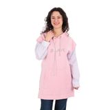 AYNAZ Kadın Kapüşonlu Sweatshirt, Pudra, 36 Beden