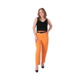 AYNAZ Kadın Wide Leg Pantolon, Oranj, 40 Beden