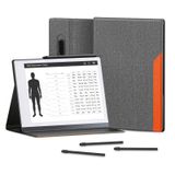 Ayotu Olağanüstü 2 Kağıt Tablet için Kitap Folyo Kılıf 10.3 inç 2020 Çıktı, Kalem Cebi ile Premuin Kumaş Akıllı Kapak, Kararlı Katlanır Stand Tasarımı (Olağanüstü 1 için Değil) Gri ve Turuncu