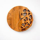 Aypars Atölye El Yapımı Ahşap Duvar Saati – Kayın Ağacı Modern Dekoratif Saat – 30x30 Cm Minimalist Doğal Ahşap Saat