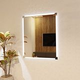 Aypars Atölye Linea Frame Led – Dimmable Dokunmatik Dikdörtgen Ayna Beyaz Işık 6500k