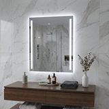 Aypars Atölye Lumaline Dokunmatik 50x70 / 60x80 Led Aydınlatmalı Dikdörtgen Banyo Aynası Beyaz Işık 6500k
