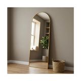 Aypars Atölye Modern Kemer Form Boy Aynası 40X120 cm – Minimalist Ince Altın Çerçeveli Dekoratif Duvar Aynası 2026 Trend - 40 x 120 cm