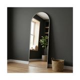 Aypars Atölye Modern Kemer Form Boy Aynası 40X120 cm – Minimalist Ince Gümüş Çerçeveli Dekoratif Duvar Aynası 2026 Trend - 40 x 120 cm