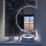Aypars Atölye Yuvarlak Led Banyo Aynası – Dokunmatik, Dim Edilebilir, 6500 Beyaz Işık