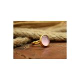 Ayra Silver 925 Ayar Gümüş Pembe Topaz Taşlı Yüzük | El İşi Otantik Kadınlar İçin Takı