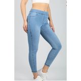 AYRES GİYİM KADIN YÜKSEK BEL LASTİKLİ TAYT KOT PANTALON