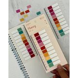 Ayrex 10 Yarım Renkli Cetvelli Memory Şeffaf Pet Indeks Sticker/index/post-It/postit/kitap Ayrac - Çok Renkli - Genel
