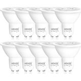 Ayrex 10'lu Paket GU10 LED Ampul, Spot, 7W (60W Yerine Geçer), 700LM, 2700 K Sıcak Beyaz - 0,5 W - Altın