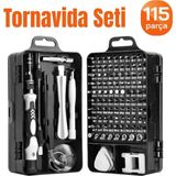 Ayrex 115 Parça Tornavida Seti Telefon Tablet Elektronik Ürün Tamir Bakım Profesyonel Tornavida - Çok Renkli - Genel