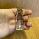 Ayrex 15 ml Mantar Tıpalı Cam Şişe, Tıpalı Cam Şişe 15 cc x 10 Adet