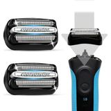Ayrex 2 Adet 32B S3 Islak ve Kuru Yedek Kafa Braun Tüm Serisi 3 Tıraş Makinesi 3040S 300S 310S 3 - Genel