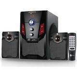 Ayrex 2+1 Ses Sistemi Fm Radyo Sd Kart USB Bluetooth Uzaktan Kumandalı Subwoofer Hoparlör Siyah - Genel