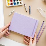 Ayrex 21X15 cm Sert Kapak 80 Yaprak 140 Gr. Eskiz Defteri - Sketch Book - Lila - Çok Renkli - Genel