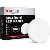 Ayrex 36 Watt Sıva Üstü LED Panel, 6500 K Beyaz Işık, 3600 Lümen, Yuvarlak Ø 23 cm Çap Tavan - Genel