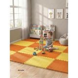 Ayrex 6 Parça 50X50 Puzzle Mat - 100X150 cm Kurulumlu Oyun Spor Matı Puzzle Halı Tatami 13M (Turu - Standart