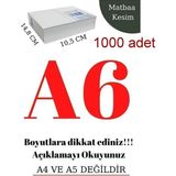Ayrex A6 Beyaz Fotokopi Kağıdı 1000 Adet 10,5 x 14,8 cm / Barkod Etiketi Uyumlu, Net ve Okunaklı - Genel