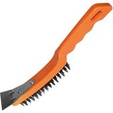 Ayrex Aee® Spatulalı Çelik Tel Fırça 270 mm Metal Kazıma Temizleme Pas Sökücü Çelik Kıll� - Çok Renkli - Genel