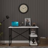 Ayrex Asra Trend Beyaz METALÇM01 Raflı Metal Çalışma Masası 120X60 cm 2 Katlı Yan Raflı Bilg - Genel - Renkli