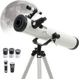 Ayrex Astronomik Teleskop, 525X Büyütme Kapasitesi, 76 mm Mercek Açıklığı, 700 mm Odak Uzunlu - Çok Renkli - 1