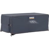 Ayrex Bahçe Mobilyası Örtüsü, 230-150-90CM, Ağır Hizmet Oxford Kumaş, Su Geçirmez, Dış Mekan Veranda Masa Örtüsü, Havalandırmalı Masa ve Sandalye Koruma Kılıfı Gri - Geometrik - 10