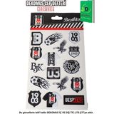 Ayrex Beşiktaş "dekomus Cep Defteri Hediyeli" Lisanslı 3D Şekilli Etiket/stıcker - Genel