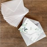 Ayrex Bimotif Beyaz Transparan Zarf, 13X18 cm 25 Adet - Çok Renkli - Genel
