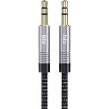 Ayrex Bix BXAU103 3.5mm Erkek To Erkek Örgülü Stereo Aux Ses Kablosu 3 Metre - Çok Renkli - Genel