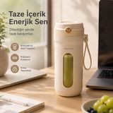 Ayrex Blendic Taşınabilir Şarjlı Blender Kablosuz Mini Smoothie ve Meyve Suyu Venandin - Çok Renkli