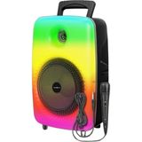 Ayrex Bluetooth Hoparlör, 8 Inç, Rgb Işıklı, Karaoke Mikrofon Hediyeli, Şarjlı, Extra Bass, F - Genel