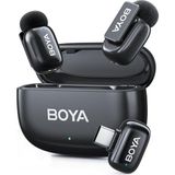 Ayrex Boya Mini 2 Aı Kablosuz Yaka Mikrofonu Type-C Mat Siyah - SKU02 - Çok Renkli