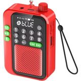 Ayrex C9 Bluetooth Şarjlı Radyo USB & Tf Kart Okuyucu Deprem Çantasına Uygun Fm Radyo (Kırmız� - Çok Renkli