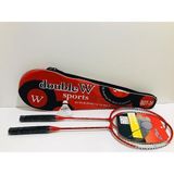 Ayrex Çantalı Çiftli Badminton 2 Adet Raket + Badminton Topu + Çantası Set Halinde Kırmızı - Çok Renkli - Standart
