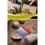 Ayrex Çelik Spatula Hamur Kesici Pasta Kurabiye Hamuru Kesme Pasta Sıvama Malası - Çok Renkli - 1 Adet