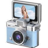 Ayrex Çeşithane Mini Ccd Dijital Kamera Çevirmeli Ekranlı, Taşınabilir Fotoğraf ve Video Kame - Çok Renkli