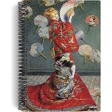 Ayrex Claude Monet/madame Monet In A Japanese KIMONO,1876 / Spiralli Defter 09 / A5 / Çizgisiz / 10 - Genel