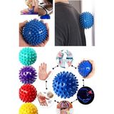 Ayrex Cngzshop Profesyonel Fitness Cardio Pilates Masaj Topu, 8 Cm, Mavi, Dikenli Kas Duyu Uyarıcı
