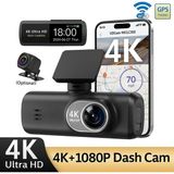Ayrex Dash Cam Araç Kamerası – Ön Arka Kayıt, Gps Takip, Wifi Bağlantı, 3840X2160P 4K Ultra - Çok Renkli - Genel