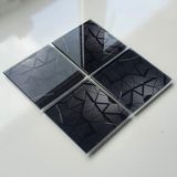 Ayrex Decorıta 4'lü Takım / Cam Bardak Altlığı / 10CM x 10CM / (Antrasit Kristal) - Genel