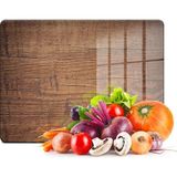 Ayrex Decovetro Cam Kesme Tahtası ve Sunumluk Eski Ahşap Desenli 20X30 cm - Genel