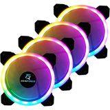 Ayrex Dualrıng 4X120MM Sese Duyarlı A-Rgb Kasa Fanı - Genel - Çok Renkli