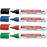 Ayrex Edding 360 Xl Beyaz Tahta Kalemi, 4'lü Set, Kırmızı, Mavi, Siyah, Yeşil - Çok Renkli - Genel
