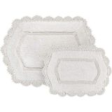 Ayrex English Home Mia Pamuklu Banyo Paspası Setı 60X90 + 40X60 cm Krem - Çok Renkli - 1 Adet