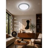 Ayrex Esemlight 24W Tavan Armatürü, Kristal Gri Çerçeveli, 6400K Beyaz Işık, Enerji Tasarruflu - Genel - Çok Renkli
