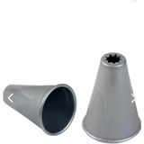 Ayrex Eynel Plastik Gri Renk Tırtıl Kurabiye Kalıbı, Tırtıklı Şekilli Kek Pasta Krema Süsle - 1 Adet - 26 x 26 x 7 cm