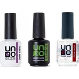 Ayrex Fontenay Kalıcı Oje Set Rubber Base Gel 15ML+SUPERSHINE Top Coat 15ML+UNO Non-Acid Primer Bo - Genel