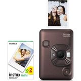 Ayrex Fujifilm Instax Mini Liplay Hybrid Deep Bronze Fotoğraf Makinesi 20'li Film - Çok Renkli