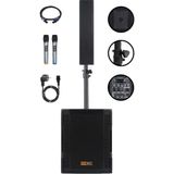 Ayrex Hepa Merz Handfest Line Array Mikrofonlu Ses Sistemi, Aktif Subwoofer + Line Hoparlör, 2000W, - Çok Renkli - Genel