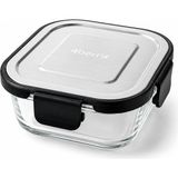 Ayrex Home 520 ml Cam Saklama Kabı, Kilitli Kapaklı, Fırın ve Mikrodalga Uyumlu, Buzdolabı ve D - Çok Renkli - Genel